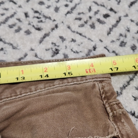 Paint Splattered Thrashed Destroyed Gap Jeans Vintage Grunge Streetwear Brown - Picture 7 of 13